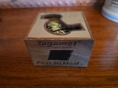 Pharmaceutical Drug Rep Promo Tagamet Paper Clips and Wooden Clip Holder Vintage