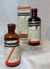 Vtg Neobovinine 20 Liver Concentrate Preparation Bottles With a Box