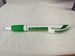 ZOVIRAX Drug Rep Advertising Pen Pharmaceuticals Collectable Rx Pharma Write Ink