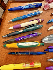 Lot 58 Metal and Plastic Pharmaceutical Drug Rep Pens Medical Collectibles