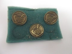 Vintage Schering Laboratories Pharmacy Cuff Links „Most Trusted Profession“