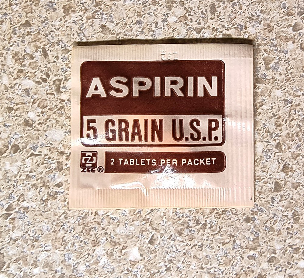 VINTAGE ASPIRIN Full PACKET, First Aid- Pharmacy – Medicine
