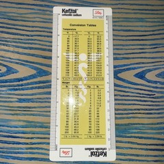 Kefzol Ruler Lilly Drug Rep Swag Pharmaceuticals Vtg Pharma Ad