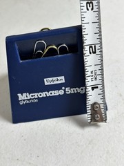 Promotional UPJOHN MICRONASE Paper Clip Holder Drug Rep Double Sided Pharmacy
