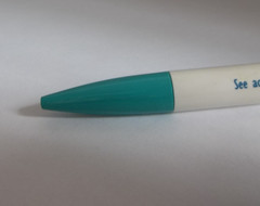 Benicar Olmesartan Medoxomil Promo Pen – Teal/White – Ridged Grip