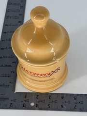 Vtg Glucophage XR Ceramic Promo Counter Jar w/ Lid 7” Pharma USA
