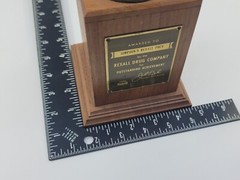 1956 Rexall Drug Outstanding Achievement Award Trophy Pharmaceutical Antique
