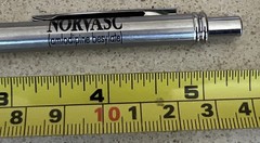 Vintage Rare Pharma Drug Rep Promo Norvasc Pen SILVER Metal Pen