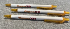 Lot of THREE Cipro XR drug rep pens – cheerful colors – Free Shipping!