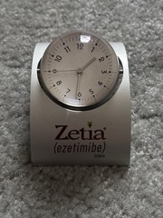 Pharmaceutical Collectible Spinning Desk Clock Zetia 2002