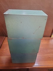 Lot Of 3 Vintage McCourt Metal Prescription File Boxes Bradford PA