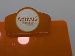 Vintage Aptivus Pharmaceutical Drug Rep CLIPBOARD Orange Promo Advertising Gift