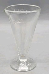 VINTAGE Zonite 3.5″ Clear Glass 2 TBSP Apothecary Measuring Beaker