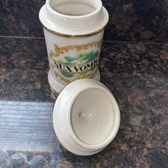 Fol. Bellad. Ceramic Apothecary Jar With Lid – Ceramic Pharmaceutical VTG 7.5