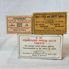Vtg Henephs Foleys Dr Scholls Chambers DeWitts Pharmacy Lot In Original Boxes