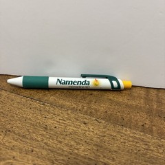 Green & Yellow Namenda LOGO Clicky PEN Drug Rep Pharmaceutical Advertising WORKS