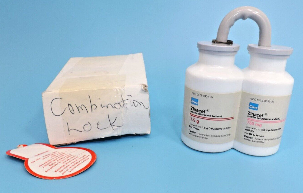 Pharmaceutical Promotional Combination Padlock – Zinacef Advertisement