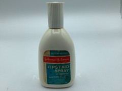 Vintage Johnson & Johnson Old Antiseptic First Aid Spray Pharmaceutical bottle