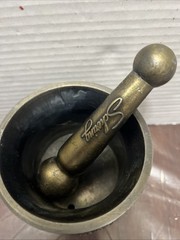 Vintage Schering Brass Mortar College Of Pharmacy Heavy 2001