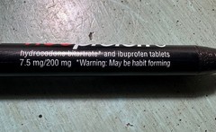 VICOPROFEN Hydrocodone PEN: Black/Orange/Tiger – Plastic -Pharmaceutical Promo
