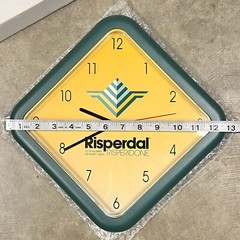 Risperdal Risperidone RARE Drugs Clock Pharmaceutical Drug Rep Advertising VTG