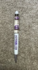 Vintage Advair Pen Drug Rep Advertising Metal Floaty Pen – Works
