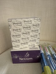 Lot of 20 Promotional pharmaceutical Pens & Notepads – Nexium & Symbicort– New