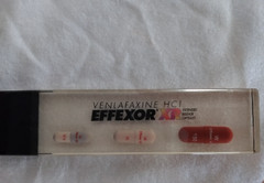Effexor Drug Rep Promo Letter Opener Lucite Encased Capsules
