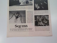 Squibb Print Ad Original Vintage 1945 Medical Research Bristol Myers NYC Exide