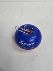 Vintage Pharmaceutical Accupril Drug Rep Advertising Desk Paper Clip Holder