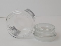 Vintage Glass Prescription Jar Container with Lid Pharmacy Designs