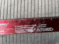 Vintage 1992 FLOXIN LOFLOXACIN Pharmaceutical Drug Rep RULER ~ Rare