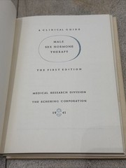 1ST EDITION VTG Male/Female Sex Hormone 3 Book Set Schering Corp. 1941 In Case