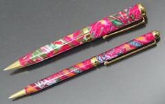 Unique Colorful Norvasc Metal PENS Drug Rep Pharmaceutical Advertising Lot of 2