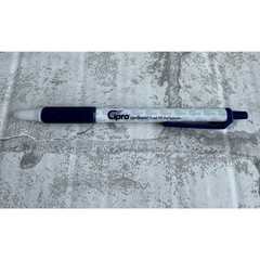VTG Cipro IV Pharmaceutical Promo Pen Retractable Blue White Advertising