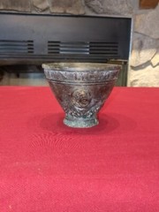 Schering 131-201 A.D. Pharmacists RX Brass Mortar Pestel, Bowl, Claudius Galen