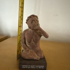 Schering Etrafon Portrait Of Anxiety/Depression pharmaceutical rep statue