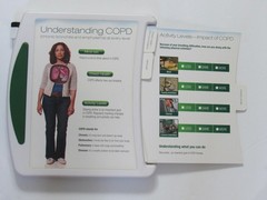 Spiriva COPD Medical Office Display Teaching Aid Drug Rep Pharmaceutical Promo