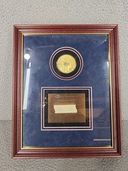Pfizer Drug Company Framed Plaque Award Rare Pharmaceutical Collectible