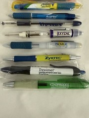 LOT OF DRUG PHARMA REP INK PEN Mixed Zyrtec Ambiencr Astelin