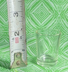 Vintage Glass Medicine Cups Lot of 4 🧪 Apothecary Pharmacy 1oz Mid Century