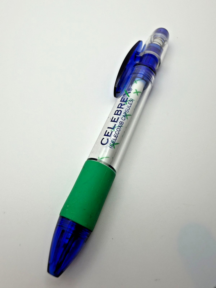 Celebrex Celecoxib Capsules Pharmaceutical Promo Pen Blue Clear Barrel *tested*