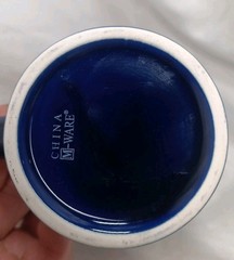 Tall Coffee Mug Logo Novo Nordisk, Danish Pharmaceutical Com.,Cobalt Blu M-Ware