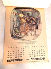 Dickens of a Cold Gerry Gersten Caricatures 1962 Calendar A H Robins Advertising