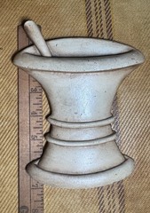 Vintage Sexton Metal Mortar and Pestle Pharmacy Sign Plaque 7″ X 6″