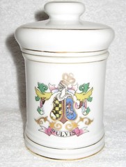 SET 6 DOM JAPAN APOTHECARY CERAMIC PORCELAIN JARS + 1 PULVIS POWDER W/ LIDS EUC!