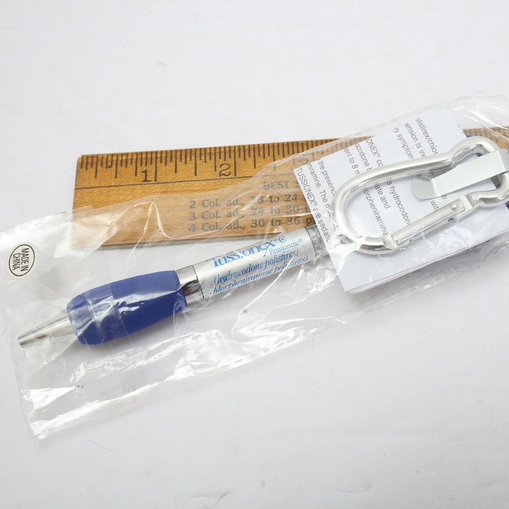 Tussionex Pennkinetic Pharma Promo Retractable Pen Hydrocodone Chlorpheniramine