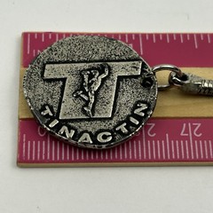 Vintage Tinactin Pharmaceutical Advertising Token Keychain – Wrestler Athlete