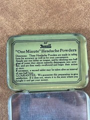 Rexall One Minute Headache Powder Rexall Drug Advertising Medicine Tin