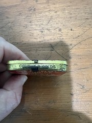 Vintage Pharmacy Tin National Licorice Company Menthol Licorice Eucalyptol Tin